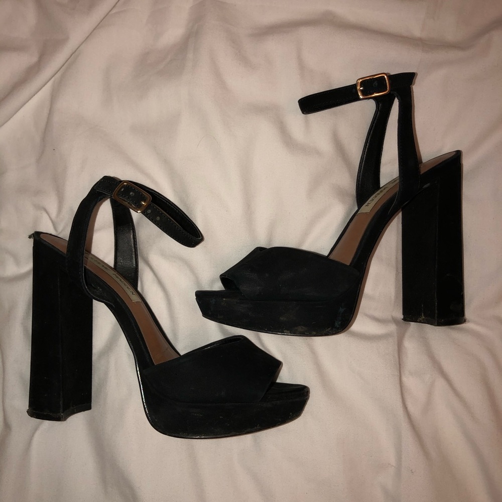 Steve Madden platform heels with ankle strap